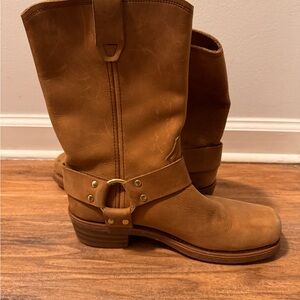 Tan Leather Western Boots